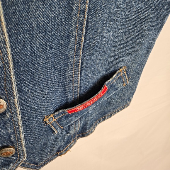 Vintage No Excuses Jeans Denim Vest, 100% Cotton, Medium - Picture 12 of 12